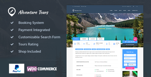 Adventure Tours โ WordPress Tour/Travel Theme