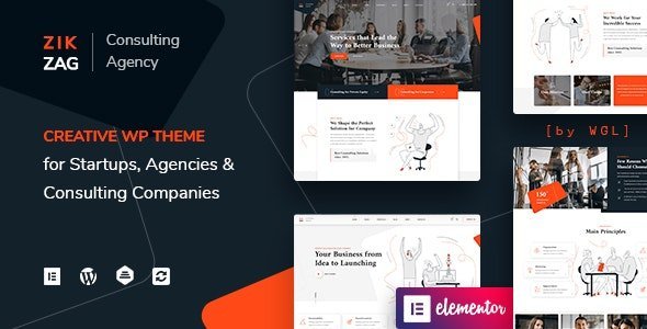ZikZag โ Consulting & Agency WordPress Theme