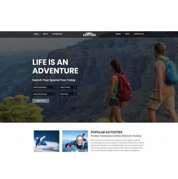 Adventure โ HTML Template