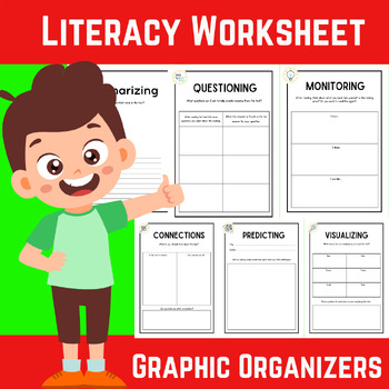 Engaging Literacy Worksheets with Illustrations for Early Learners