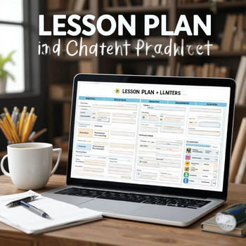 Lesson Plan Template | Teacher's Plan Book | Teacher Planner - Digital & Print