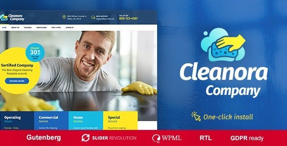 Cleanora โ Cleaning Services Theme